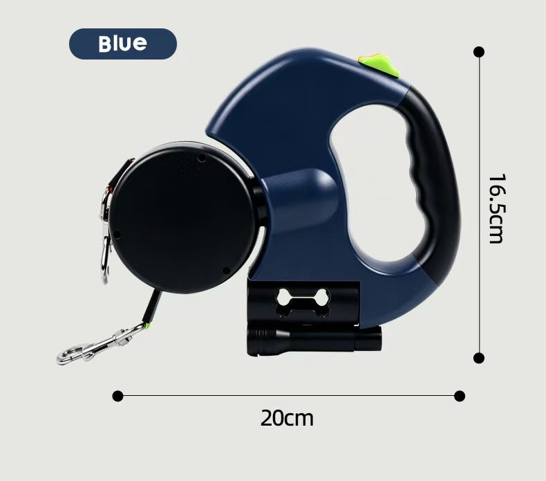 2-in-1 Tangle-Free Dual Dog Leash with LED Light