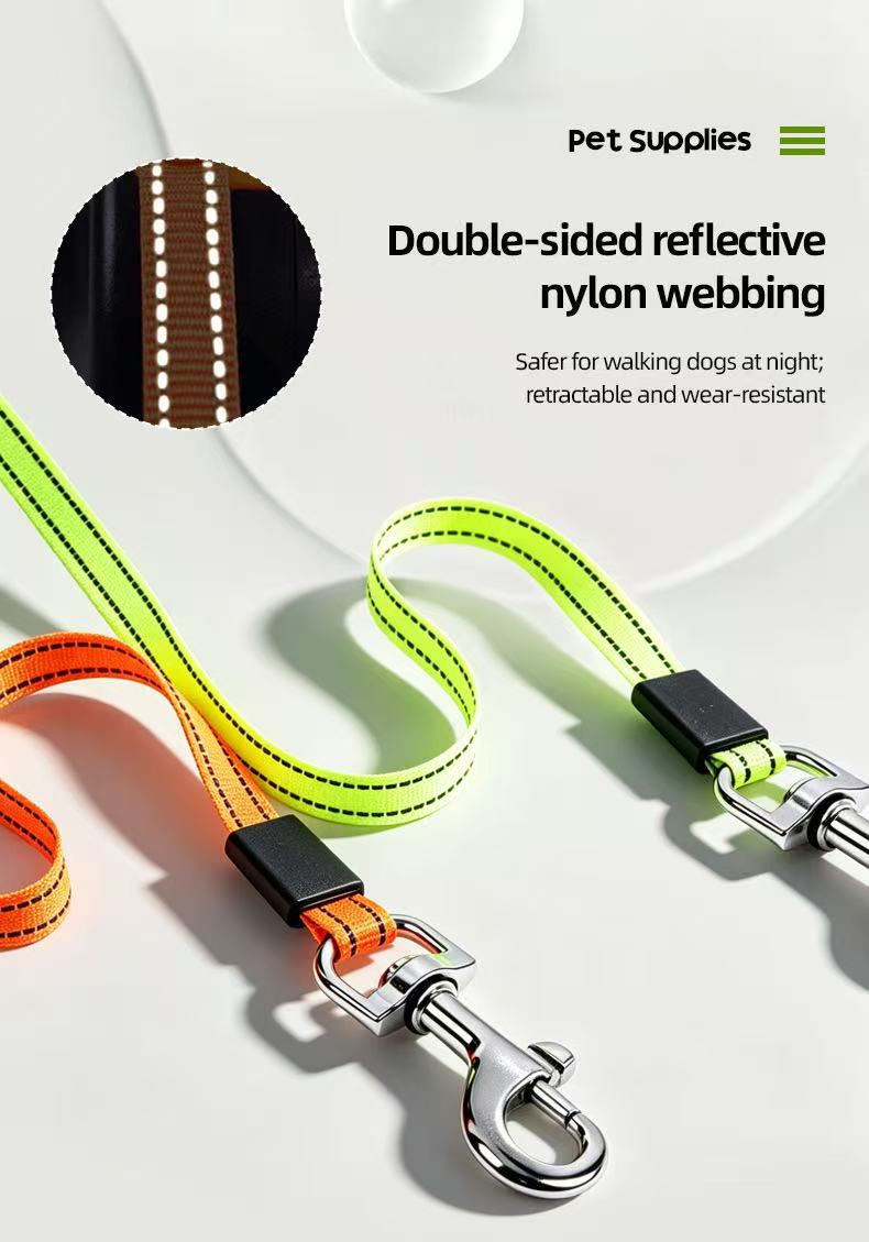 2-in-1 Tangle-Free Dual Dog Leash with LED Light
