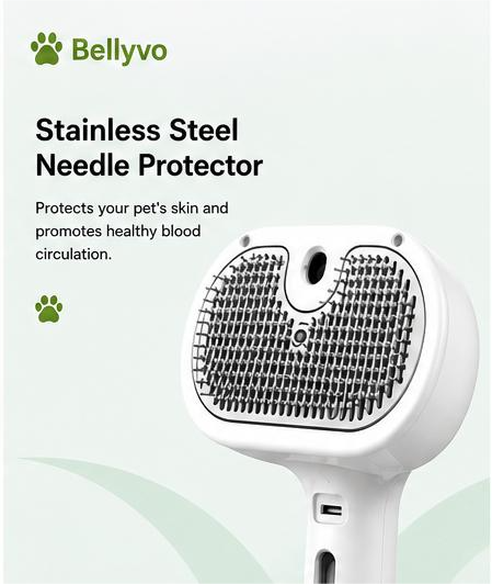 Self-Cleaning Pet Grooming Brush for Dogs & Cats